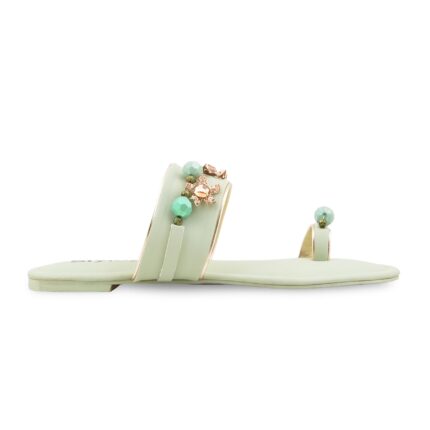 PISTAGREEN Formal Chappal For Women FR0579 - View 2
