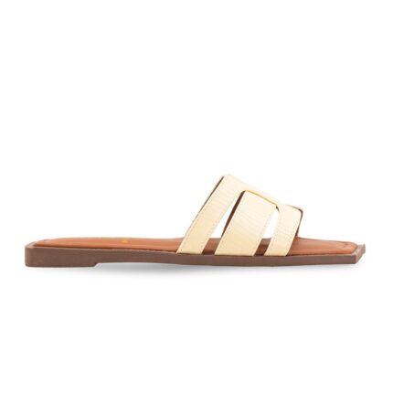 Yellow Formal Slipper For Ladies FR5485 - View 2