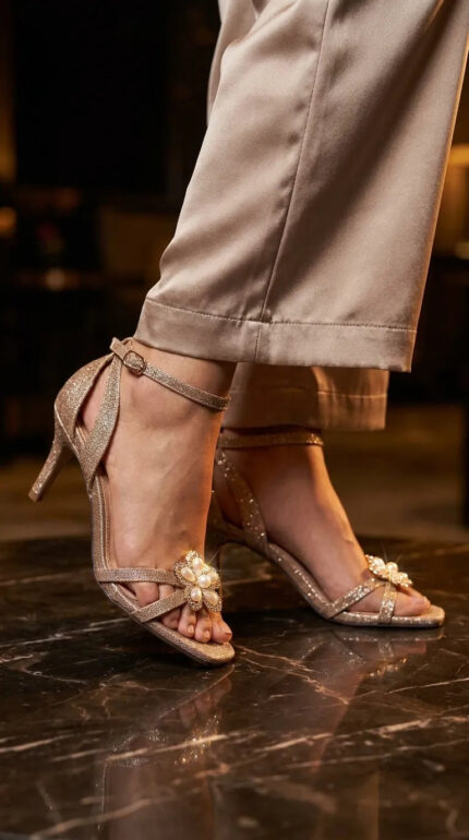 Bronze Formal Sandal For Women FR5519 - View 1