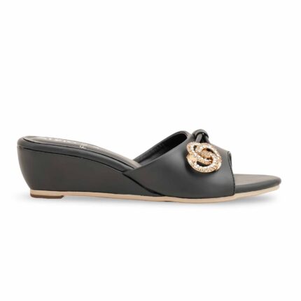 Black Formal Women Slipper FR8283 - View 2