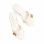 White Formal Slipper FR8283 - View 5