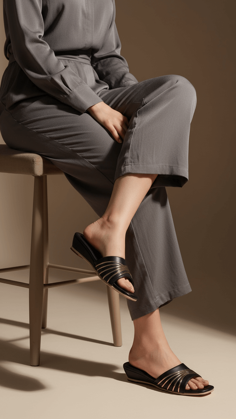 FR8284-01.png Black Formal Slipper FR8284 - View 1