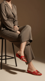 Maroon Formal Slipper FR8284 - View 1