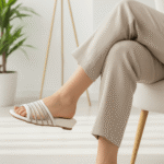 White Formal Slipper FR8284 - View 1