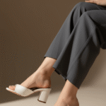 Cream Formal Slipper For Women FR8363 - View 1