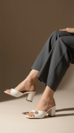 Cream Formal Slipper For Women FR8363 - View 1