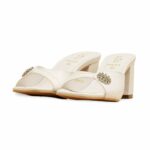 Cream Formal Slipper For Women FR8363 - View 3