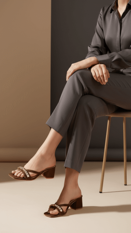 Copper Formal Slipper FR8405 - View 1