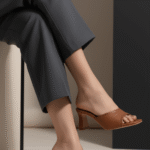 Tan Formal Slipper For Women FR8414 - View 1