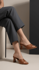 Tan Formal Slipper For Women FR8414 - View 1