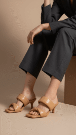 Beige Formal Women Slipper FR8417 - View 1