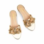 Golden Formal Slipper For Ladies FR8423 - View 5