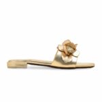 Golden Formal Slipper For Ladies FR8423 - View 2