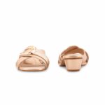 Golden Formal Slipper For Ladies FR8425 - View 4