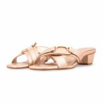 Golden Formal Slipper For Ladies FR8425 - View 3