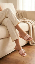 Pink Formal Slipper For Women FR8426 - View 1