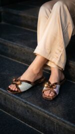 Brown Formal Slipper For Women FR8427 - View 1