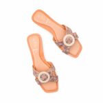 Beige Formal Slipper For Ladies FR8428 - View 5