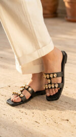 Black Formal Slipper For Women FR8429 - View 1