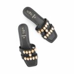 Black Formal Slipper For Women FR8429 - View 5