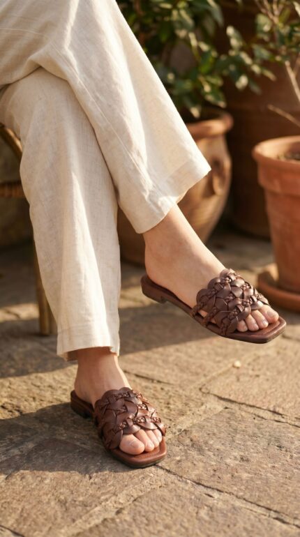 Coffee Formal Slipper For Ladies FR8430 - View 1