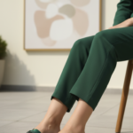Green Formal Slipper For Ladies FR8434 - View 1
