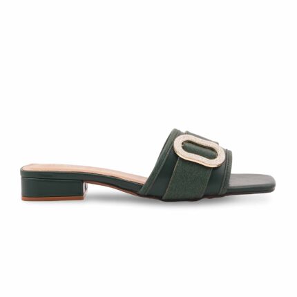 Green Formal Slipper For Ladies FR8436 - View 2