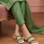 Green Formal Women Slipper FR8440 - View 1