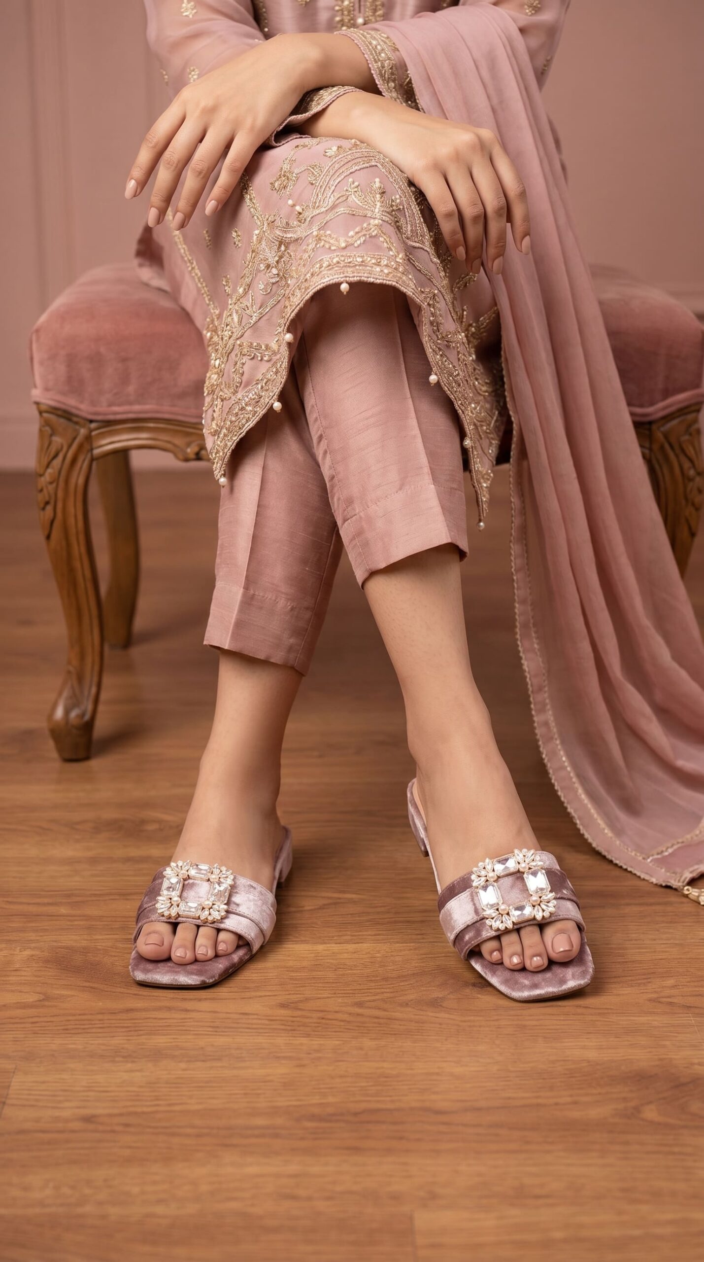 FR844114.jpg Fawn Formal Women Slipper FR8441 - View 1