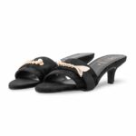 Black Formal Slipper For Women FR8442 - View 3