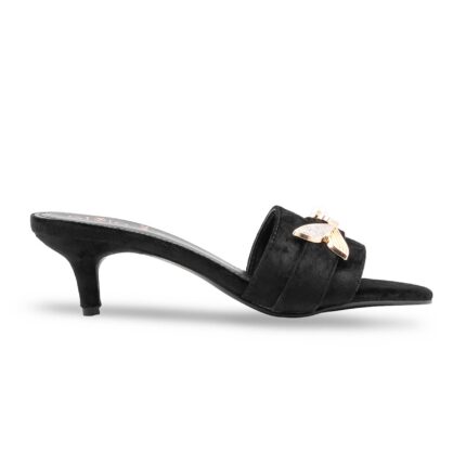 Black Formal Slipper For Women FR8442 - View 2