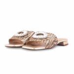 Golden Formal Slipper For Ladies FR8445 - View 3