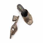 Golden Formal Slipper For Ladies FR8446 - View 5