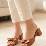 Tan Formal Slipper For Women FR8449 - View 1