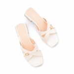 Cream Formal Slipper For Ladies FR8453 - View 5