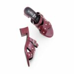 Maroon Formal Slipper For Women FR8454 - View 5
