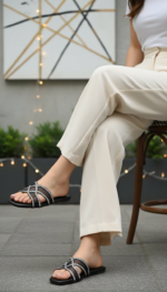 Black Formal Slipper For Ladies FR8458 - View 1