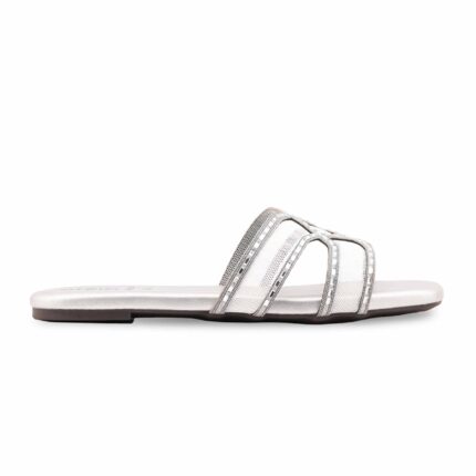 Grey Formal Slipper For Ladies FR8458 - View 2