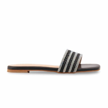 Black Formal Slipper For Ladies FR8463 - View 2