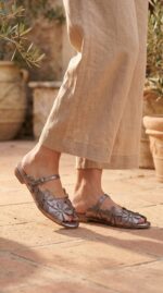 Grey Formal Slipper For Women FR8464 - View 1