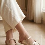 Golden Formal Slipper For Women FR8464 - View 1