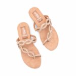 Beige Formal Slipper For Women FR8466 - View 5