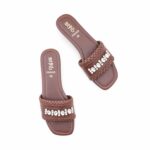 Coffee Formal Slipper For Women FR8469 - View 5