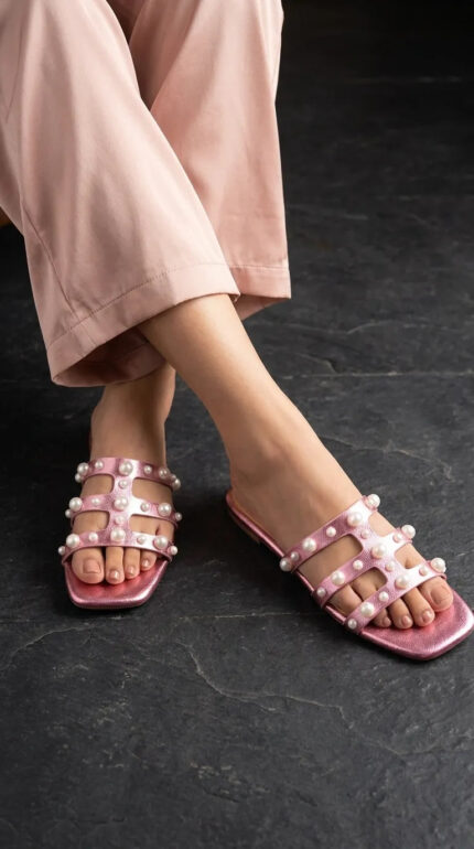 Pink Formal Slipper For Women FR8472 - View 1