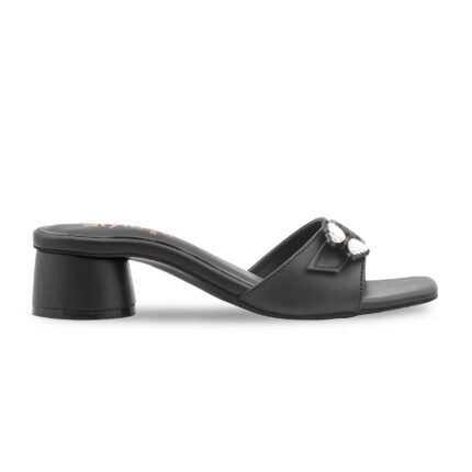 Black Formal Slipper For Ladies FR8478 - View 2