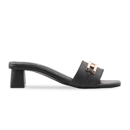 Black Formal Slipper For Women FR8479 - View 2