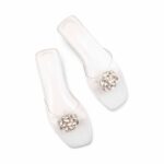 Silver Formal Slipper For Women FR8486 - View 5