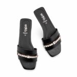 Black Formal Slipper For Women FR8487 - View 5