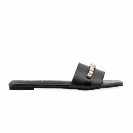 Black Formal Slipper For Women FR8487 - View 2