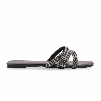 Black Formal Slipper For Women FR8488 - View 2